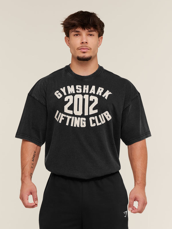 Gymshark 2012 Lifting Club T-Shirt — Black