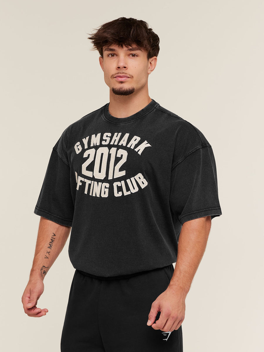 Gymshark 2012 Lifting Club T-Shirt — Black — 4