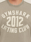 Gymshark 2012 Lifting Club T-Shirt — Linen Brown — 6