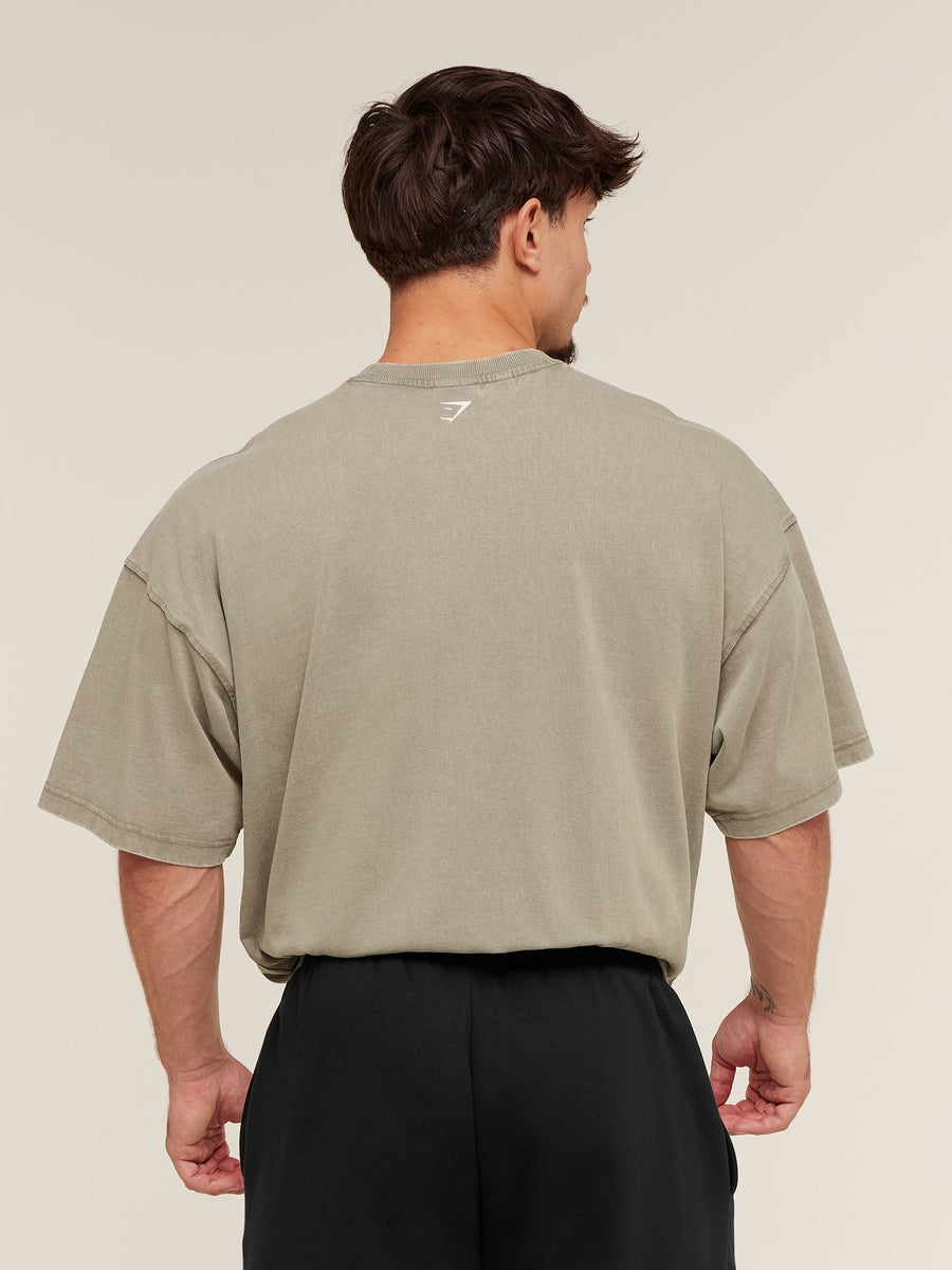 Gymshark 2012 Lifting Club T-Shirt — Linen Brown — 2