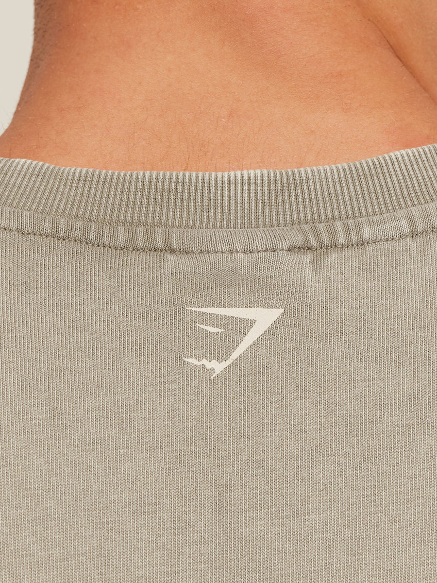 Gymshark 2012 Lifting Club T-Shirt — Linen Brown — 7