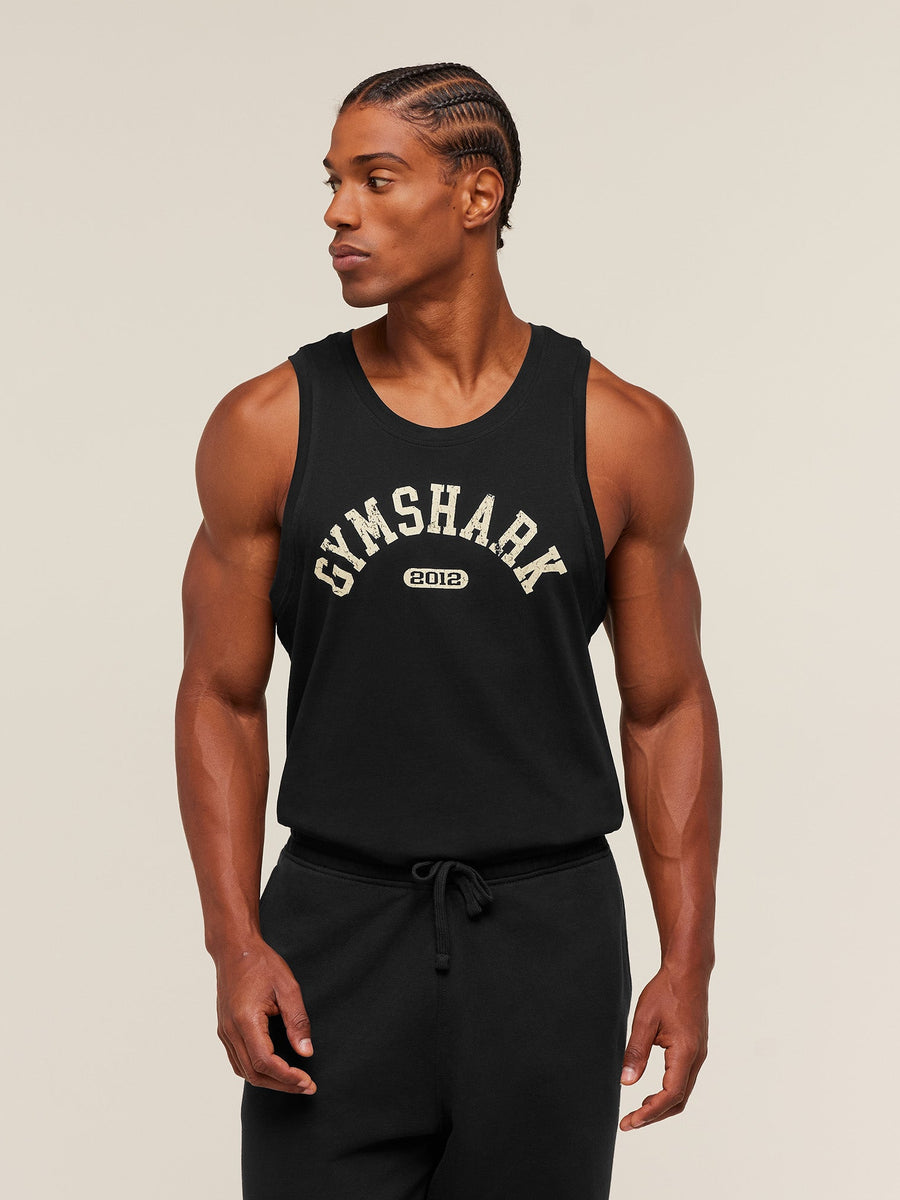 Gymshark 2012 Strength Tank — Black — 1