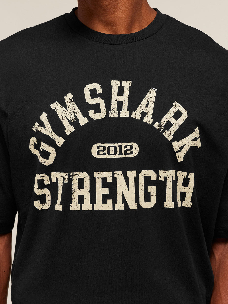 Gymshark 2012 Strength T-Shirt — Black — 4