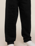 Gymshark Applique Straight Leg Joggers — Black — 4