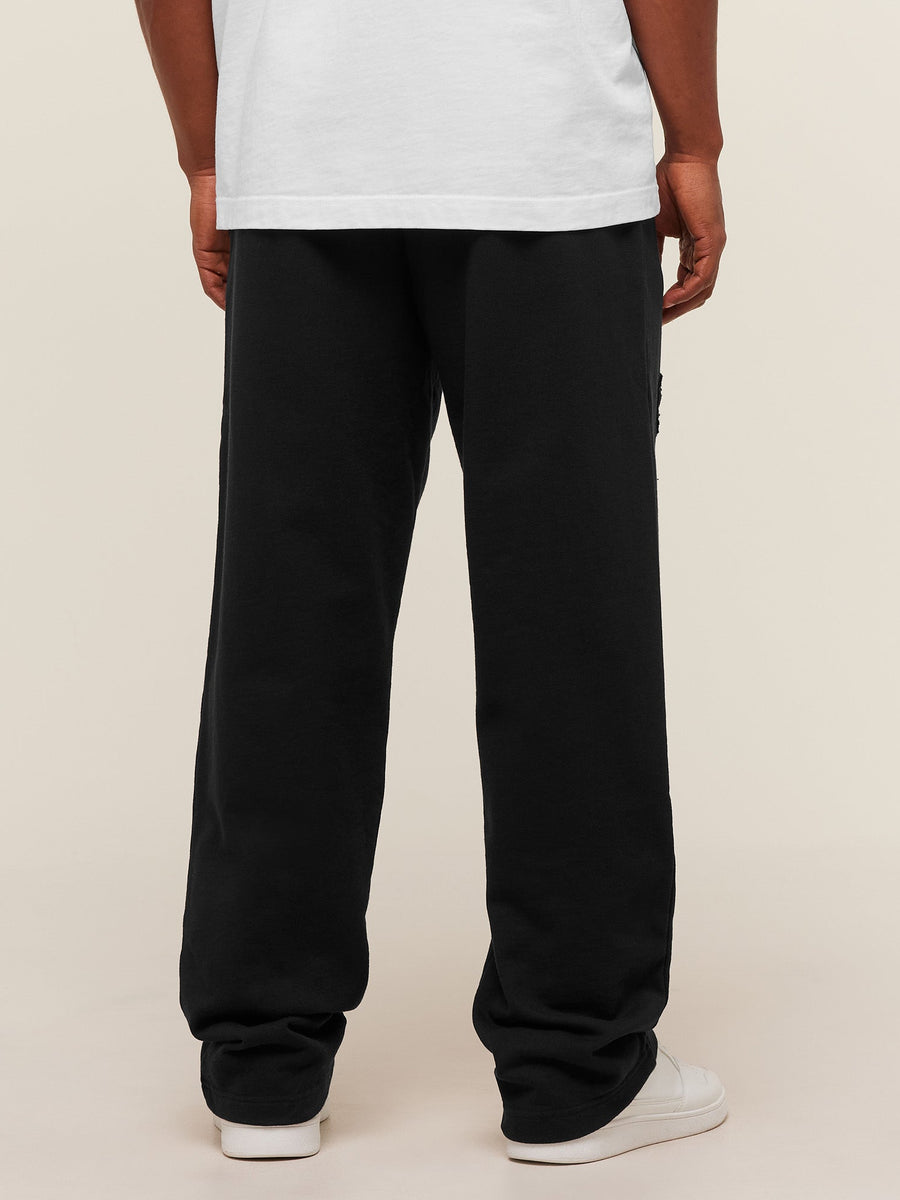 Gymshark Applique Straight Leg Joggers — Black — 2