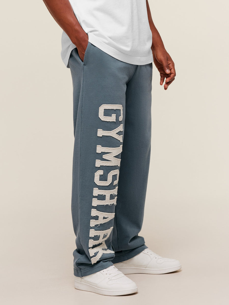 Gymshark Applique Straight Leg Joggers — Iron Blue — 3