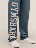 Gymshark Applique Straight Leg Joggers — Iron Blue — 4