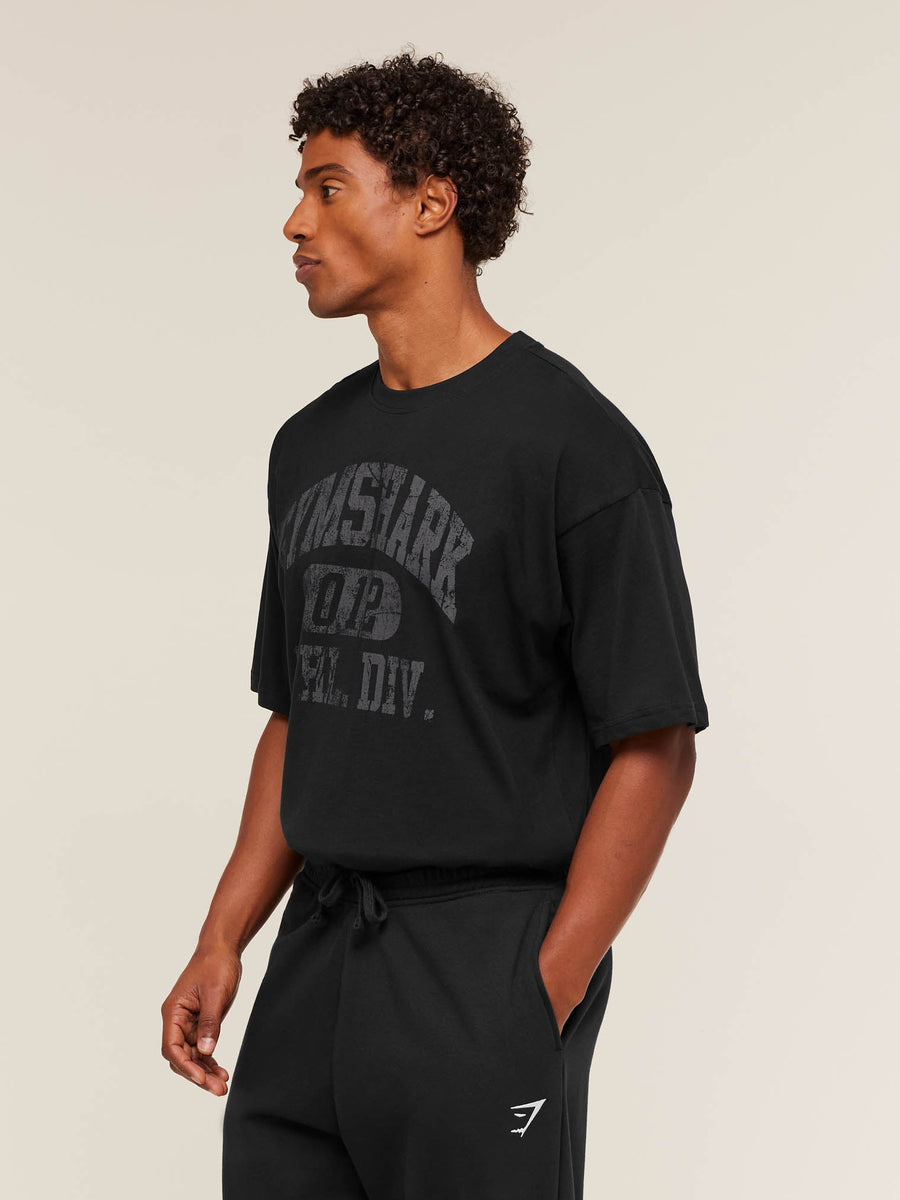Gymshark Athletic Division Graphic T-Shirt — GS Black — 3