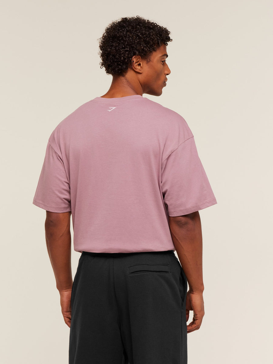 Gymshark Athletic Division Graphic T-Shirt — Calm Pink — 2