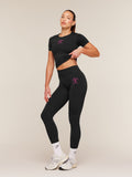 Gymshark Everyday Seamless Graphic Short Sleeve Top — Black — 4