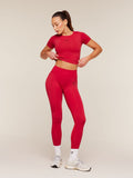 Gymshark Everyday Seamless Graphic Short Sleeve Top — Conditioning Red — 4