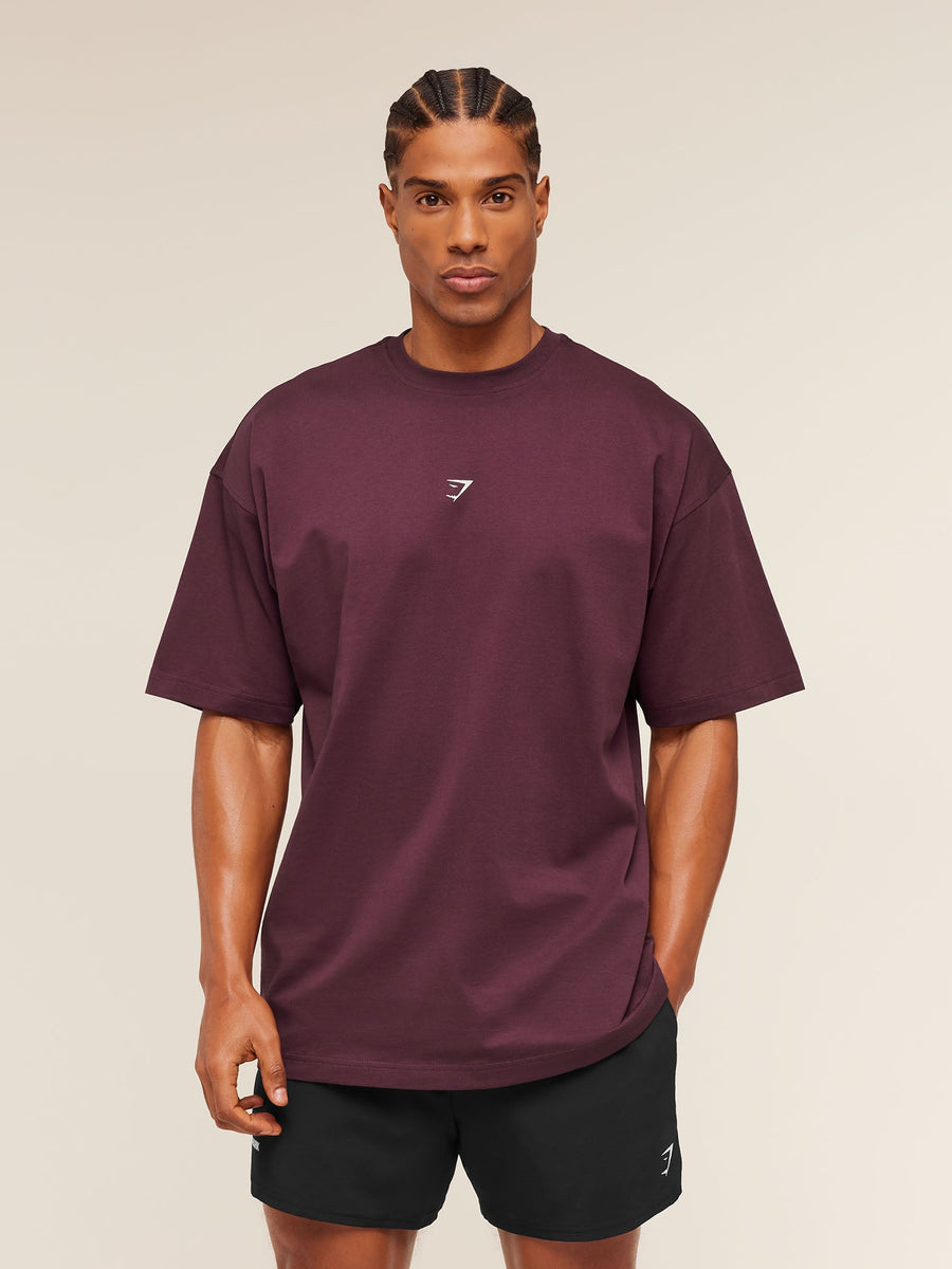 Gymshark Atlas T-Shirt — Impact Burgundy — 2