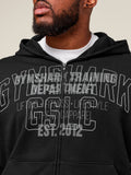 Gymshark Authentic Apparel Zip Up Hoodie — Black — 4