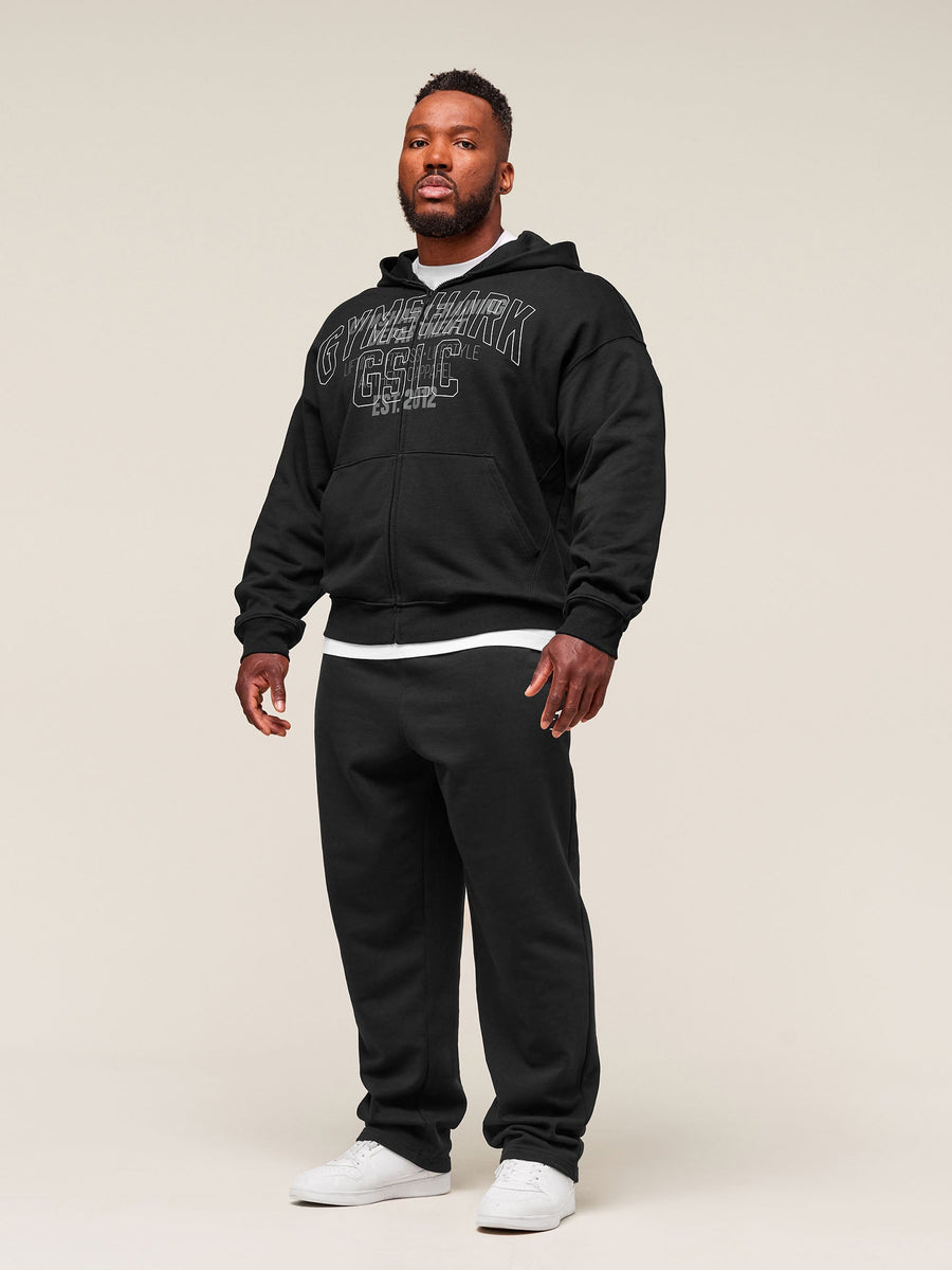 Gymshark Authentic Apparel Zip Up Hoodie — Black — 5
