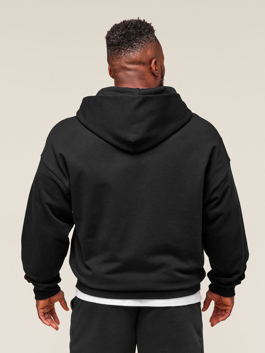 Gymshark Authentic Apparel Zip Up Hoodie — Black — 2