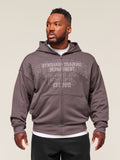 Gymshark Authentic Apparel Zip Up Hoodie — Brushed Purple — 1