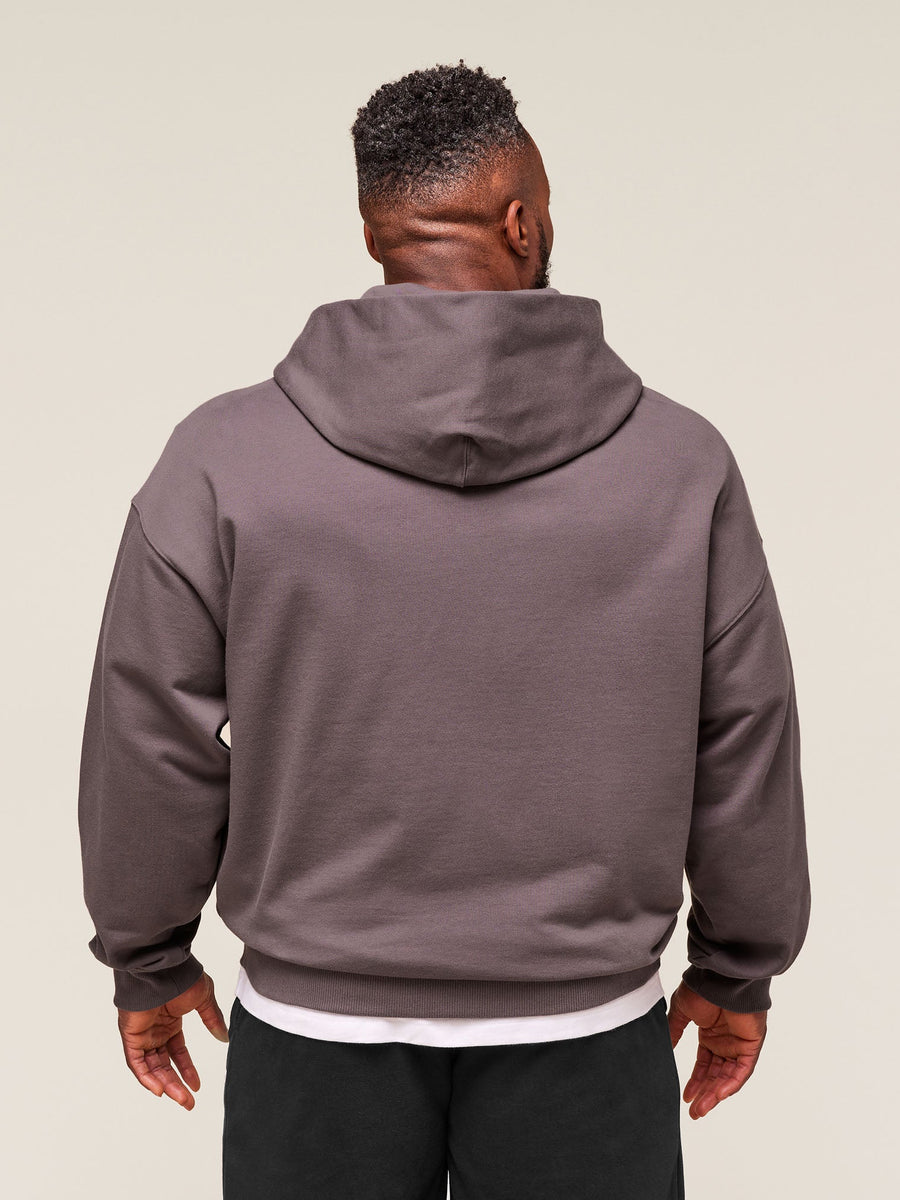Gymshark Authentic Apparel Zip Up Hoodie — Brushed Purple — 5