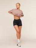 Gymshark Chainstitch Graphic Short Sleeve T-Shirt — Chestnut Pink/Wash — 4