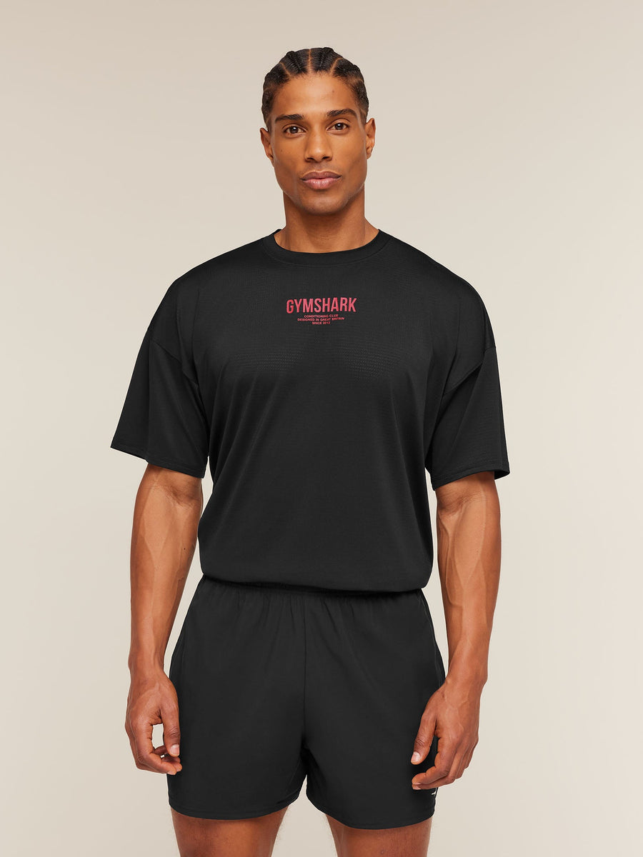 Gymshark Chrome Graphic T-Shirt — Black — 2