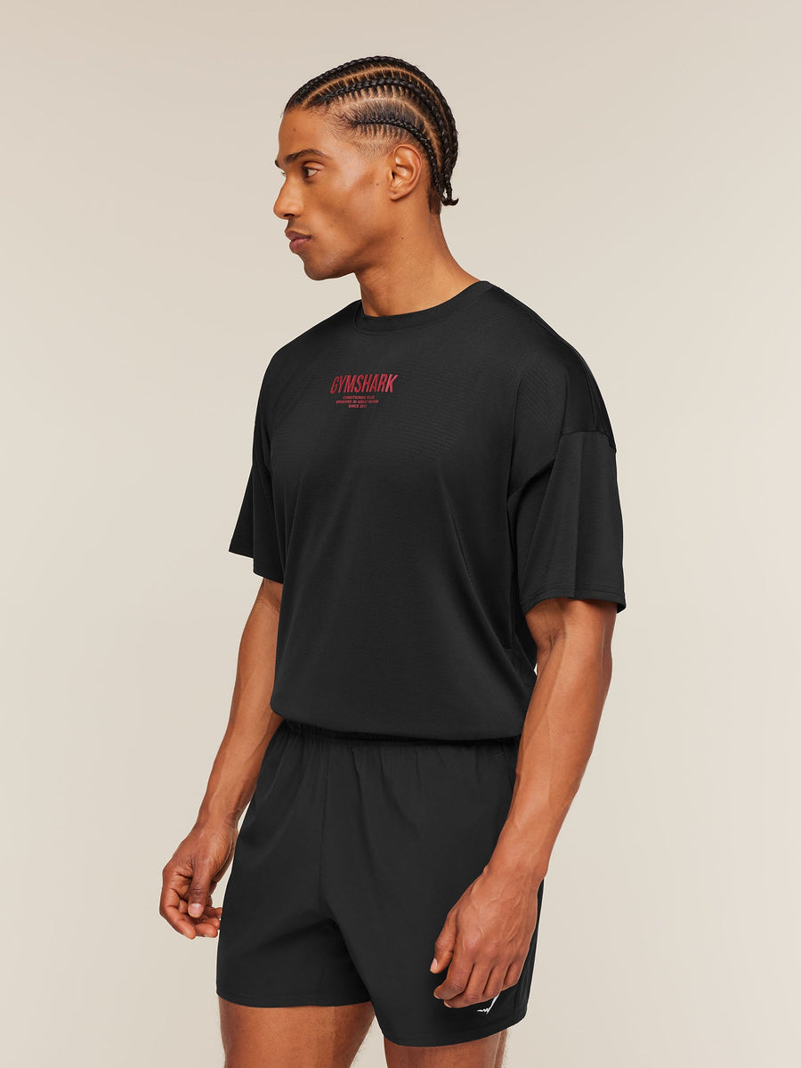 Gymshark Chrome Graphic T-Shirt — Black — 3
