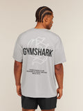 Gymshark Chrome Graphic T-Shirt — Stratus Grey — 7