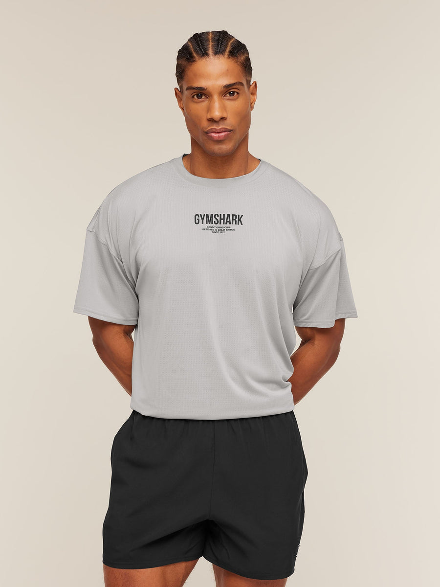 Gymshark Chrome Graphic T-Shirt — Stratus Grey — 2
