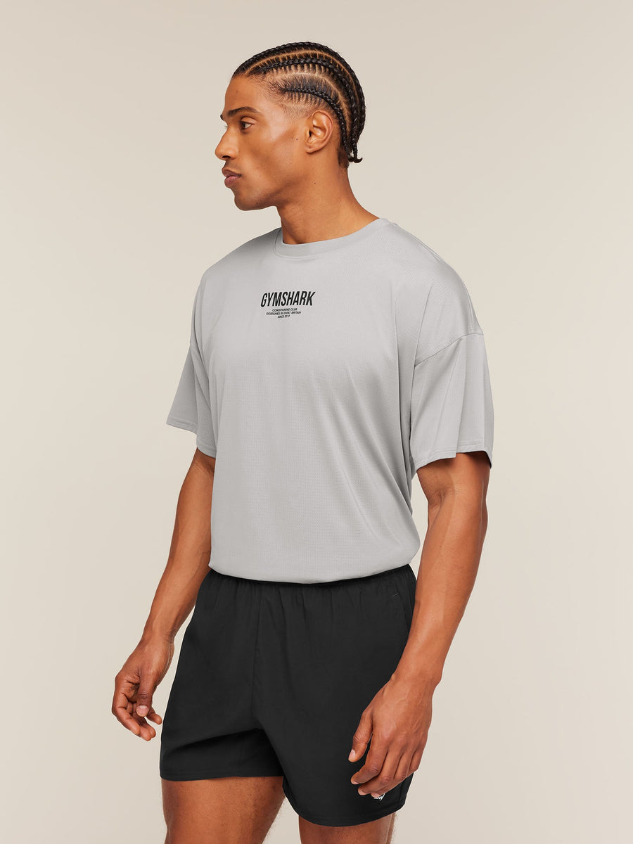 Gymshark Chrome Graphic T-Shirt — Stratus Grey — 3