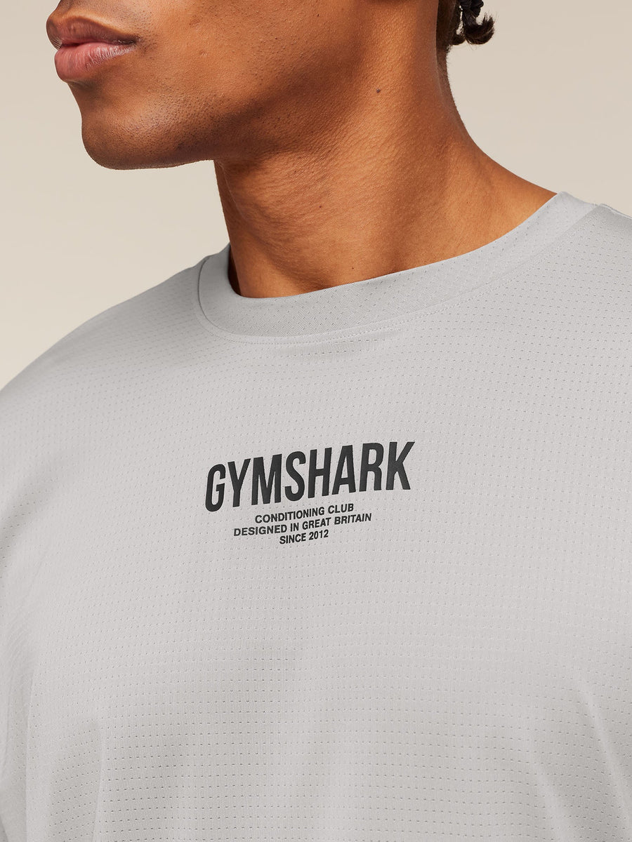 Gymshark Chrome Graphic T-Shirt — Stratus Grey — 6
