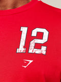 Gymshark Campus T-Shirt — Athletic Red — 5