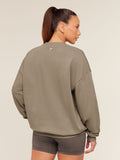 Gymshark Collegiate Graphic Crew Neck Pullover — Lifestyle Brown — 3