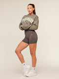 Gymshark Collegiate Graphic Crew Neck Pullover — Lifestyle Brown — 4