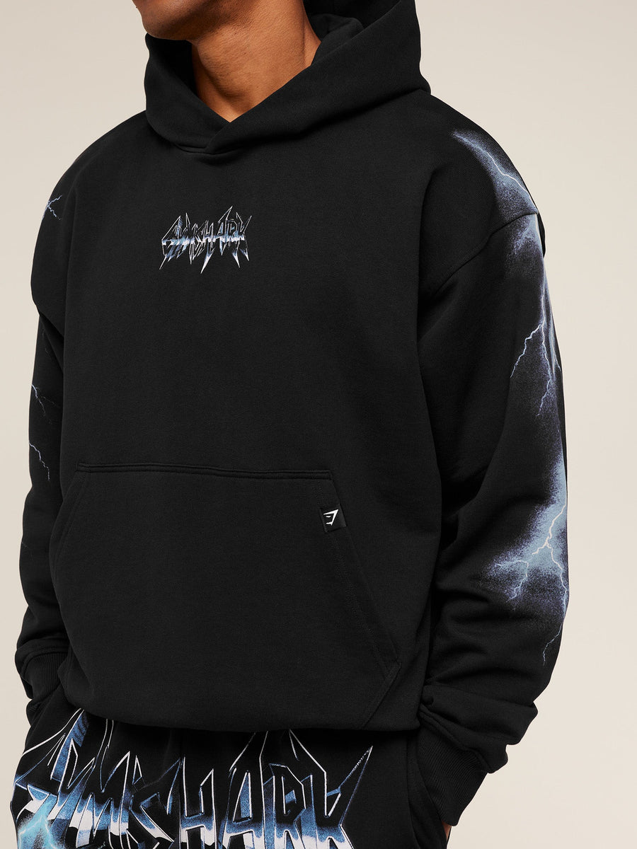 Gymshark Eagle Band Style Graphic Hoodie — GS Black — 4