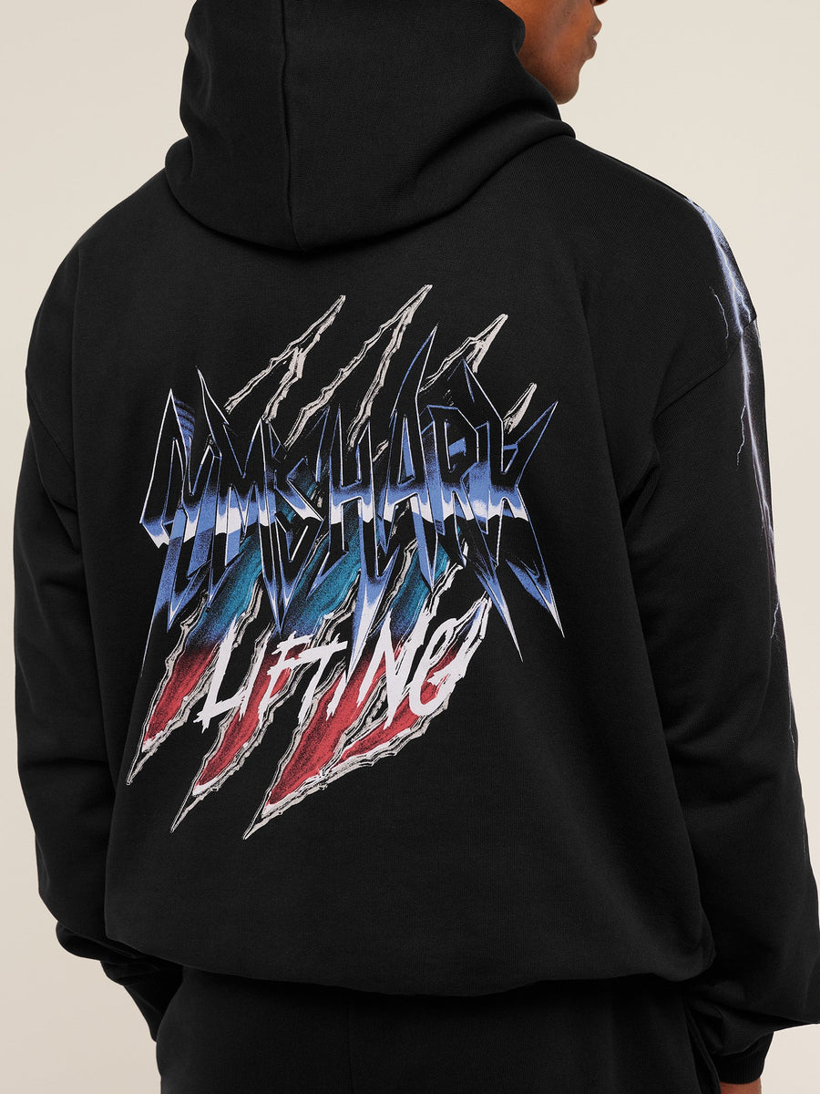 Gymshark Eagle Band Style Graphic Hoodie — GS Black — 5