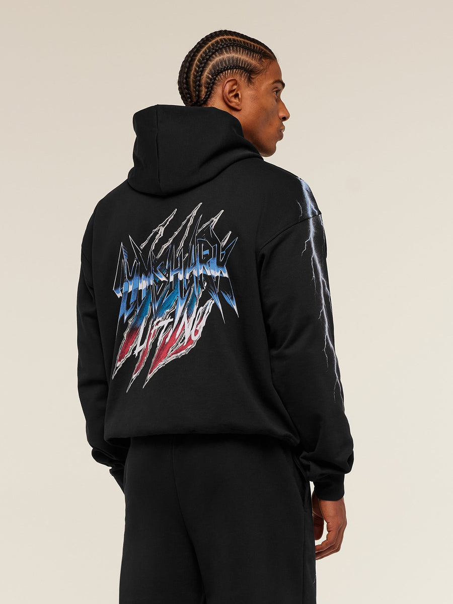 Gymshark Eagle Band Style Graphic Hoodie — GS Black — 1