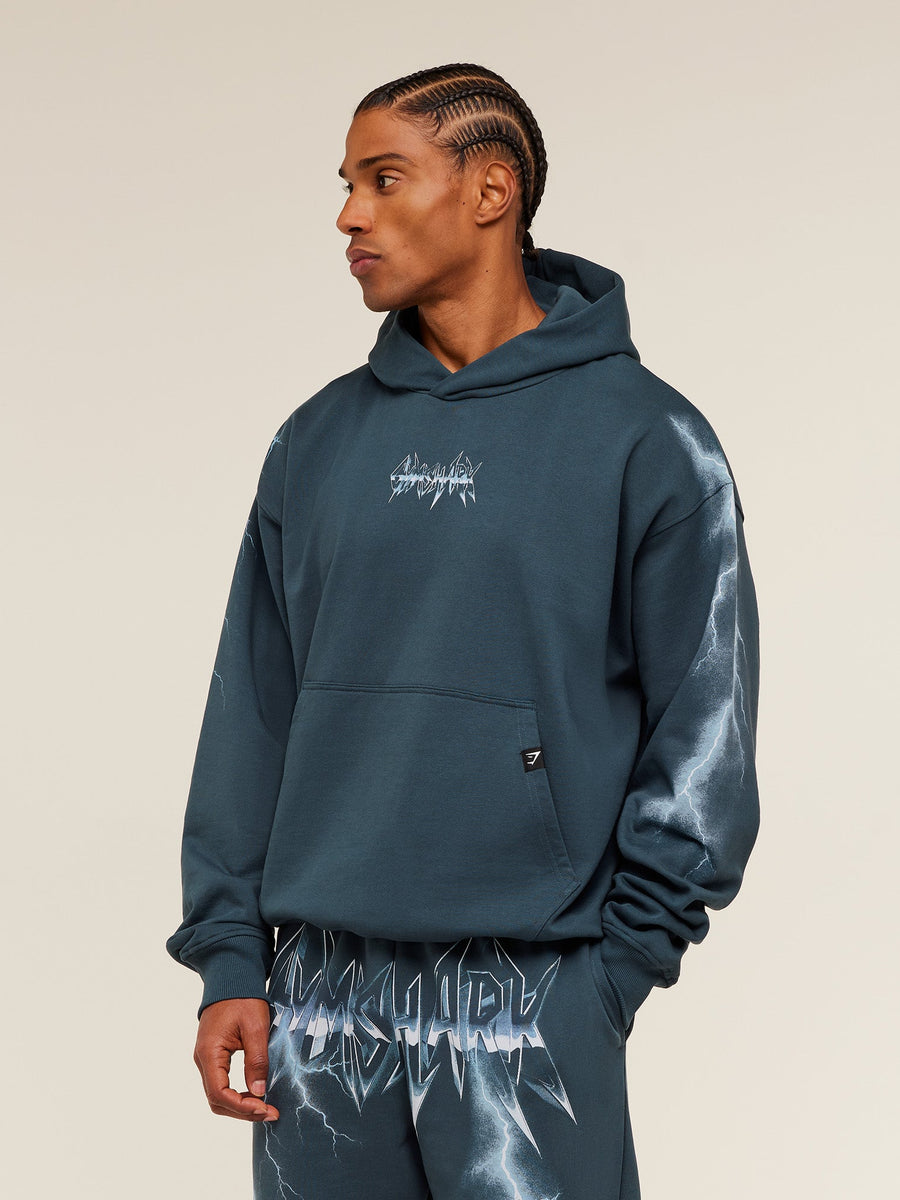 Gymshark Eagle Band Style Graphic Hoodie — GS Stealth Blue — 2