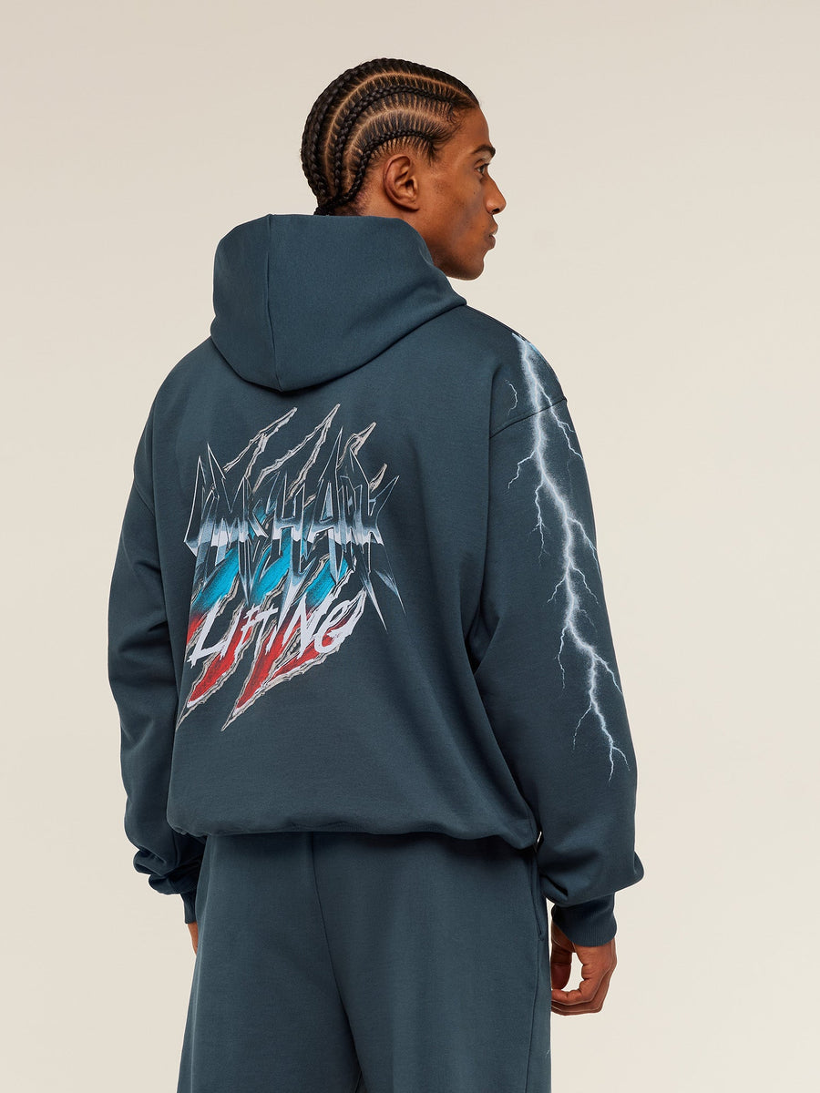 Gymshark Eagle Band Style Graphic Hoodie — GS Stealth Blue — 1