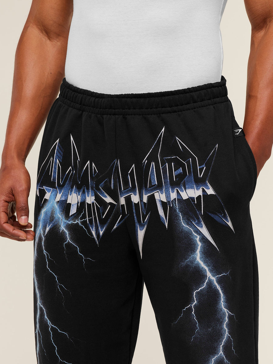 Gymshark Eagle Band Style Graphic Straight Leg Pants — GS Black — 4