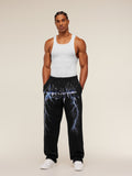 Gymshark Eagle Band Style Graphic Straight Leg Pants — GS Black — 6