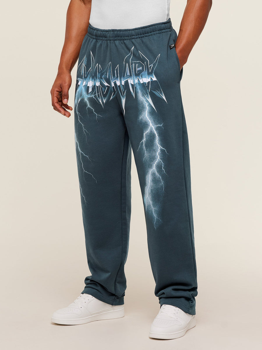 Gymshark Eagle Band Style Graphic Straight Leg Pants — GS Stealth Blue — 1