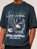 Gymshark Eagle Band Style Graphic T-Shirt — GS Stealth Blue — 4