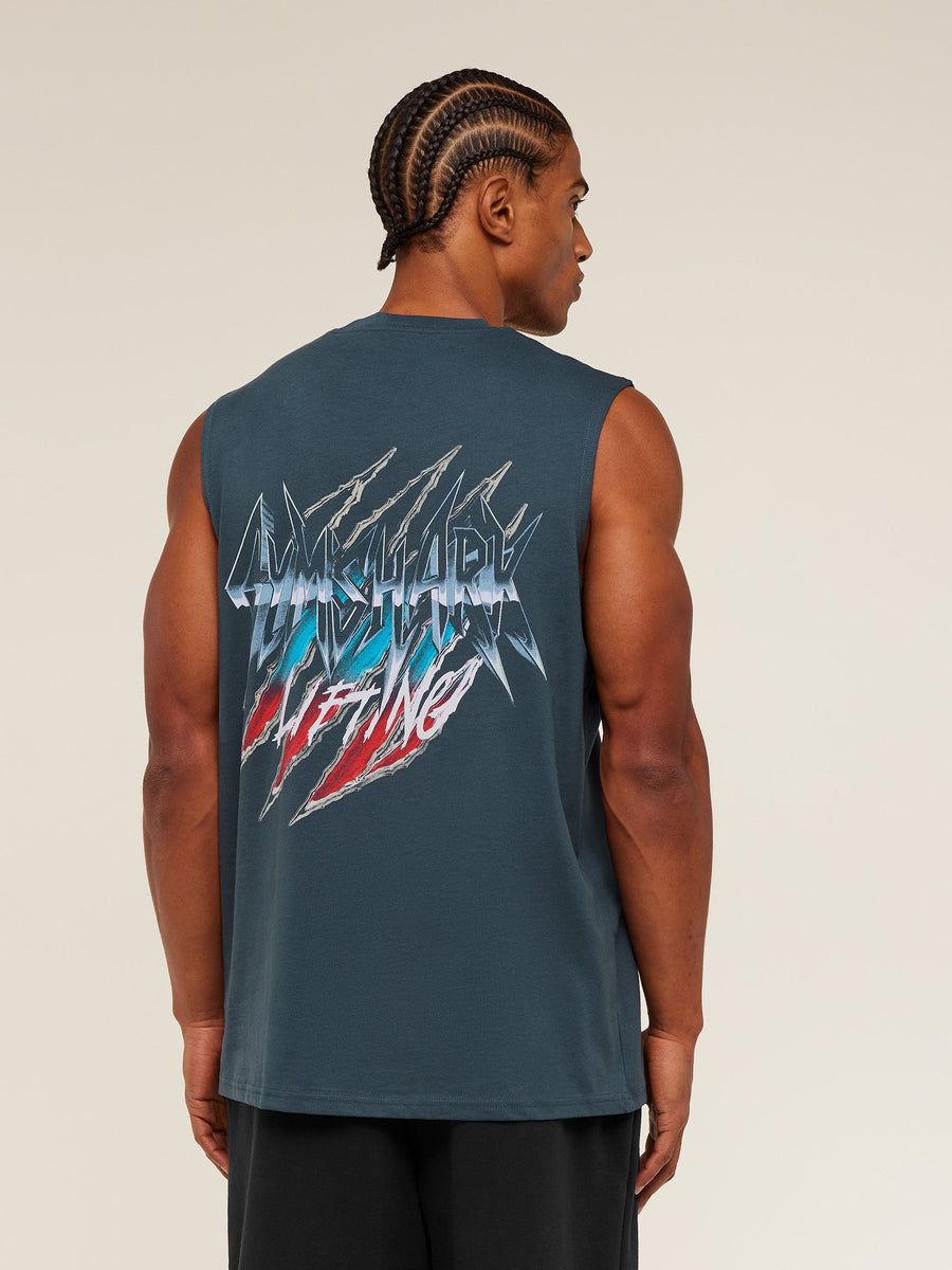 Gymshark Eagle Band Style Graphic Tank — GS Stealth Blue — 4