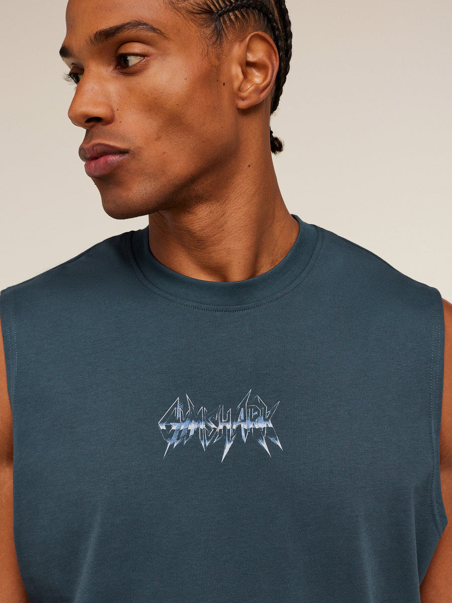 Gymshark Eagle Band Style Graphic Tank — GS Stealth Blue — 6