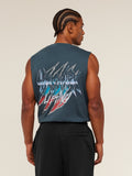 Gymshark Eagle Band Style Graphic Tank — GS Stealth Blue — 1
