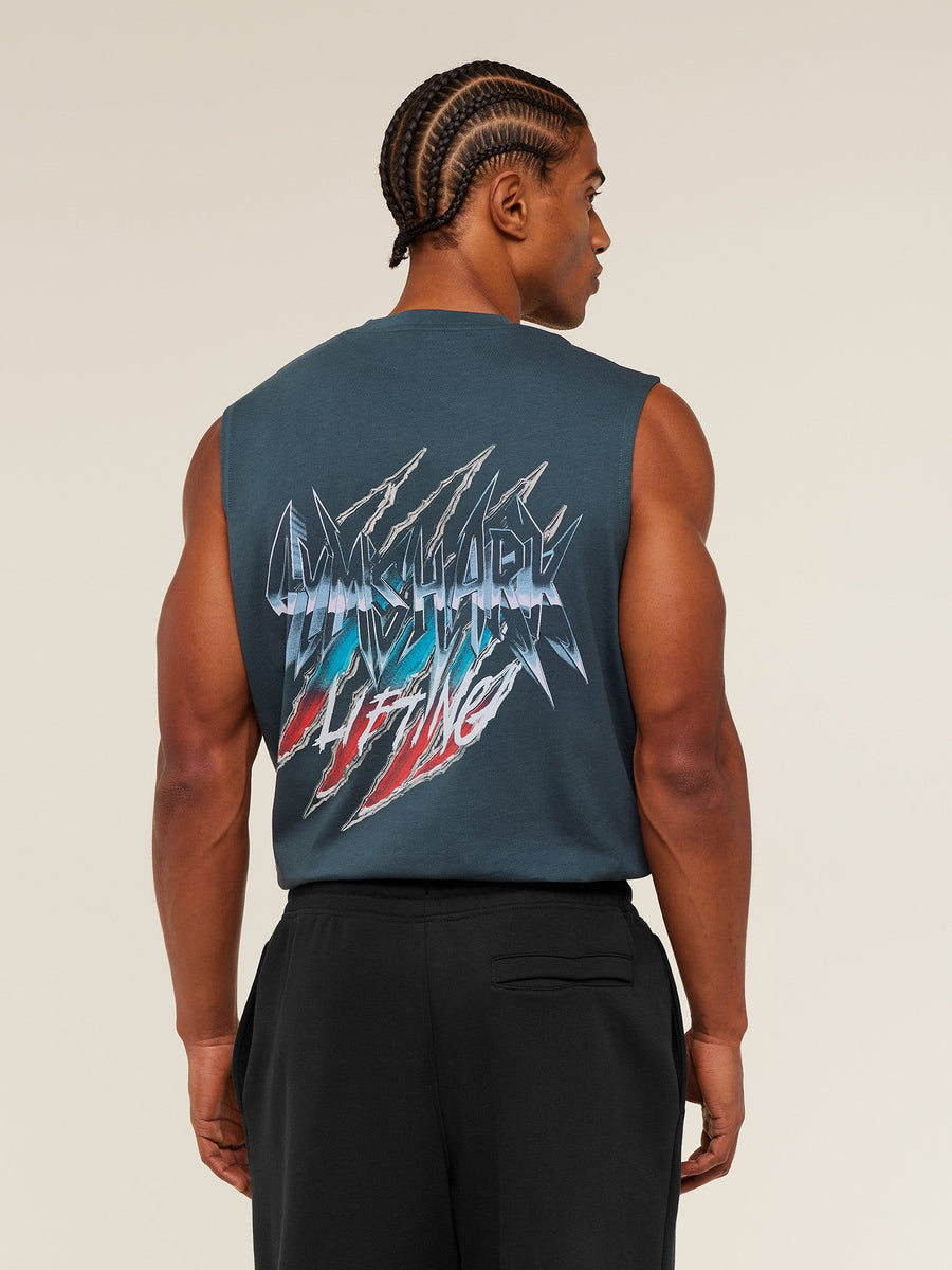 Gymshark Eagle Band Style Graphic Tank — GS Stealth Blue — 1
