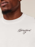 Gymshark Eagle Script Graphic T-Shirt — GS Soft White — 5