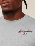 Gymshark Eagle Script Graphic T-Shirt — Light Grey Core Marl — 5