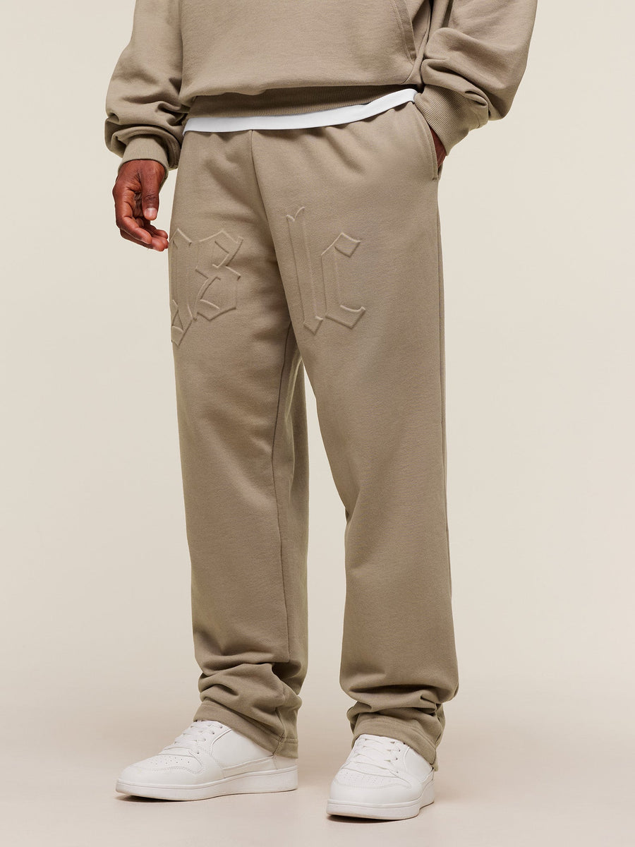 Gymshark Embossed Straight Leg Joggers — Lifestyle Brown — 2