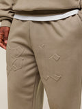 Gymshark Embossed Straight Leg Joggers — Lifestyle Brown — 3