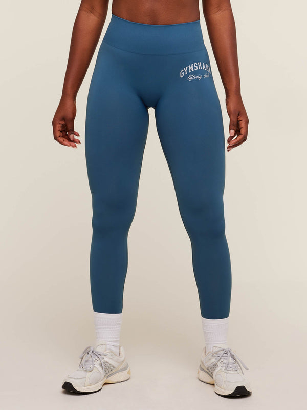 Gymshark Everyday Seamless Lifting Club Leggings — Compound Blue
