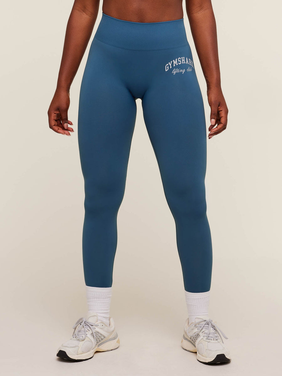Gymshark Everyday Seamless Lifting Club Leggings — Compound Blue — 1